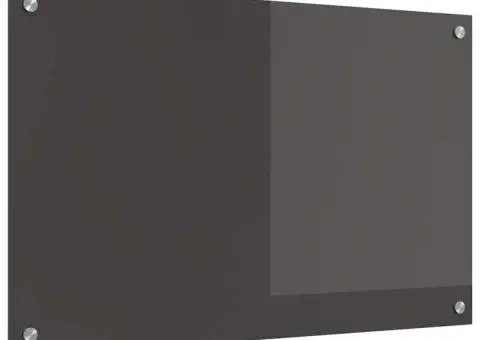 Baterie de bucătărie gri închis 80x50x0.6 cm sticlă securizată - 4/5