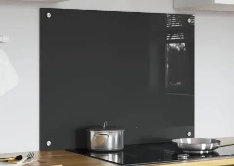 Contrablat bucătărie gri închis 80x60x0.6 cm sticlă securizată - 3/5