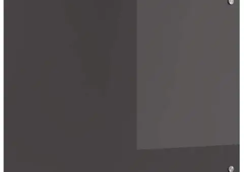 Contrablat bucătărie gri închis 80x60x0.6 cm sticlă securizată - 4/5