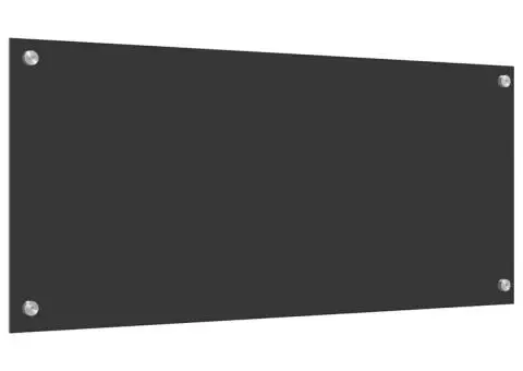 Contrablat bucătărie gri închis 90x40x0.6 cm sticlă securizată - 2/5