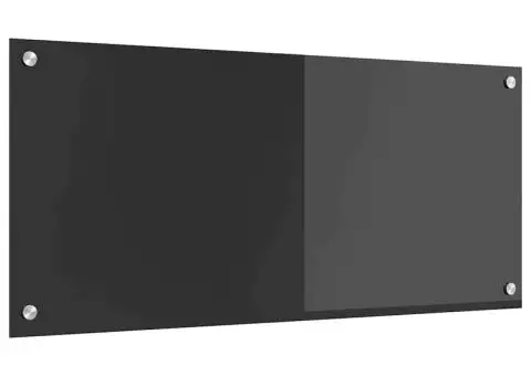 Contrablat bucătărie gri închis 90x40x0.6 cm sticlă securizată - 4/5