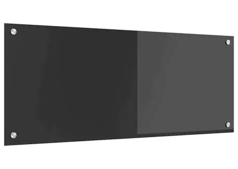 Contrablat bucătărie gri închis 100x40x0.6 cm sticlă securizată - 4/5