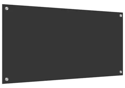 Contrablat bucătărie gri închis 100x50x0.6 cm sticlă securizată - 2/5