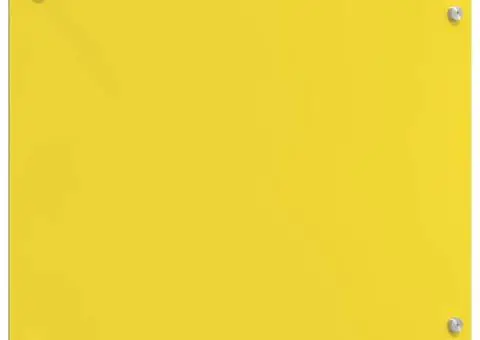 Placă backsplash pentru bucătărie galben 70x50x0,6 cm din sticlă securizată - 2/5