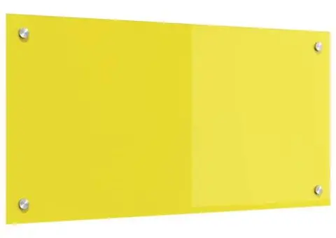 Contrablat bucătărie galben 80x40x0.6 cm sticlă securizată - 4/5