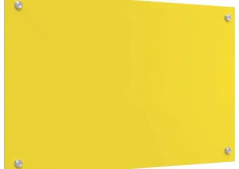 Contrablat bucătărie galben 80x50x0.6 cm sticlă securizată - 2/5