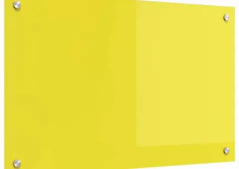 Contrablat bucătărie galben 80x50x0.6 cm sticlă securizată - 4/5