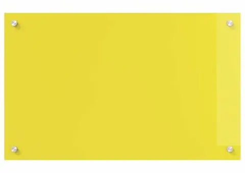 Contrablat bucătărie galben 80x50x0.6 cm sticlă securizată - 5/5