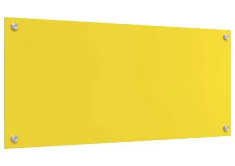 Contrablat bucătărie galben 90x40x0.6 cm sticlă securizată - 2/5