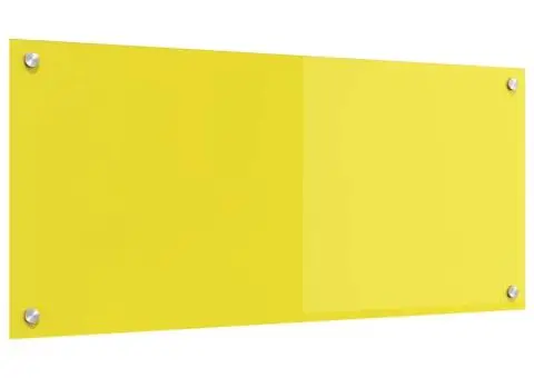 Contrablat bucătărie galben 90x40x0.6 cm sticlă securizată - 4/5