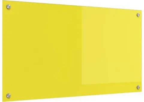 Contrablat bucătărie galben 90x50x0.6 cm sticlă securizată - 4/5