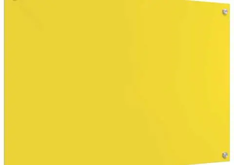 Contrablat bucătărie galben 90x60x0.6 cm sticlă securizată - 2/5