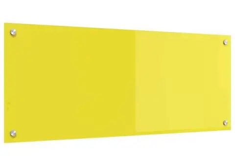 Contrablat bucătărie galben 100x40x0.6 cm sticlă securizată - 4/5