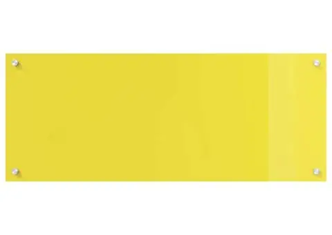Contrablat bucătărie galben 100x40x0.6 cm sticlă securizată - 5/5