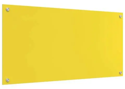 Contrablat bucătărie galben 100x50x0.6 cm sticlă securizată - 2/5