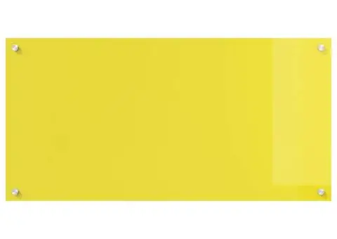 Contrablat bucătărie galben 100x50x0.6 cm sticlă securizată - 5/5