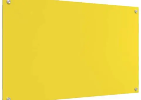 Contrablat bucătărie galben 100x60x0.6 cm sticlă securizată - 2/5