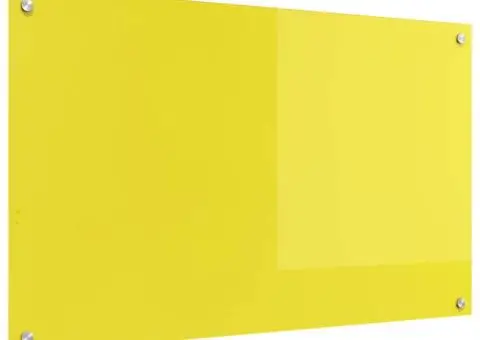 Contrablat bucătărie galben 100x60x0.6 cm sticlă securizată - 4/5