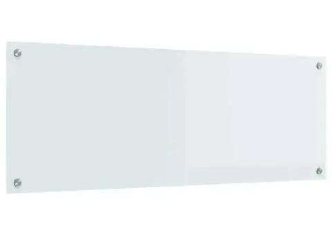 Contrablat bucătărie alb 110x40x0.6 cm sticlă securizată - 4/5