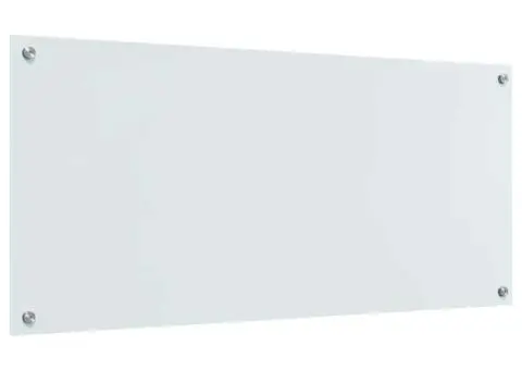 Contrablat bucătărie alb 110x50x0.6 cm sticlă securizată - 2/5