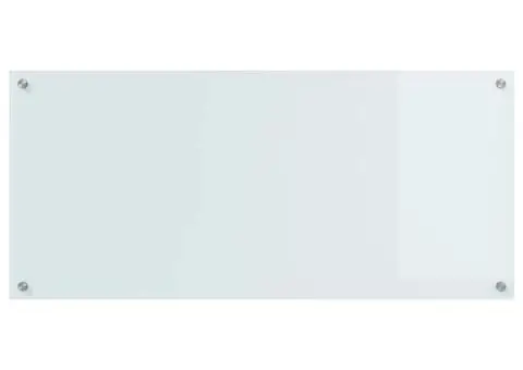 Contrablat bucătărie alb 110x50x0.6 cm sticlă securizată - 5/5