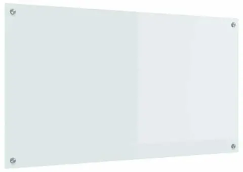 Contrablat bucătărie alb 110x60x0.6 cm sticlă securizată - 4/5