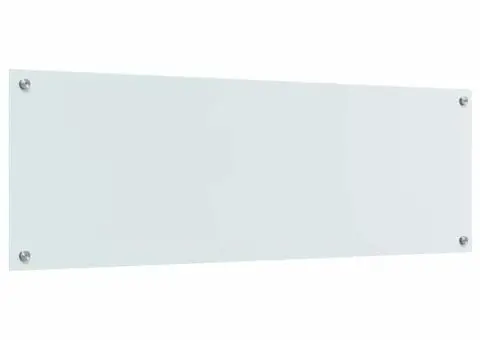 Contrablat bucătărie alb 120x40x0.6 cm sticlă securizată - 2/5