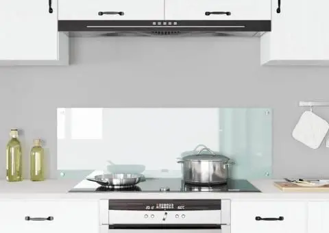 Contrablat bucătărie alb 120x40x0.6 cm sticlă securizată - 3/5