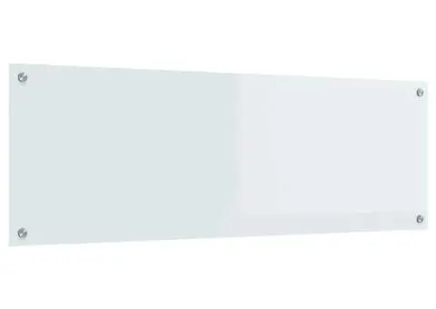 Contrablat bucătărie alb 120x40x0.6 cm sticlă securizată - 4/5