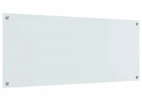 Contrablat bucătărie alb 120x50x0.6 cm sticlă securizată - 2/5