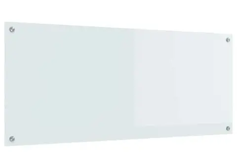 Contrablat bucătărie alb 120x50x0.6 cm sticlă securizată - 4/5