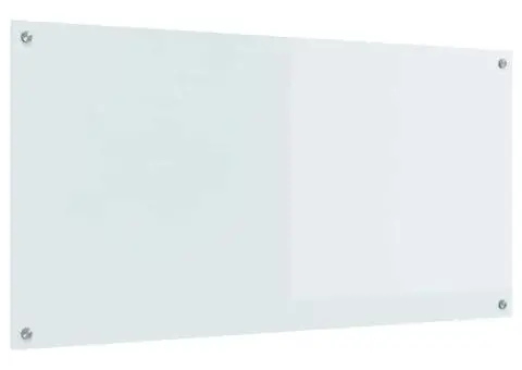 Contrablat bucătărie alb 120x60x0.6 cm sticlă securizată - 4/5