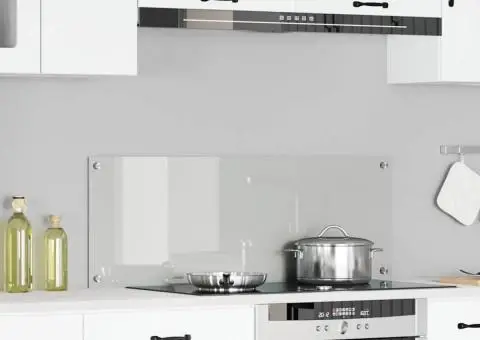 Contrablat bucătărie transparent 110x40x0.6cm sticlă securizată - 1/5