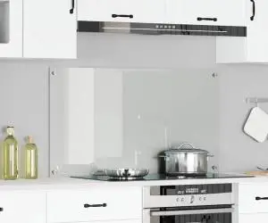 vidaXL Contrablat bucătărie transparent 120x60x0.6cm sticlă securizată