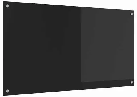 Contrablat bucătărie negru 110x60x0.6 cm sticlă securizată - 4/5