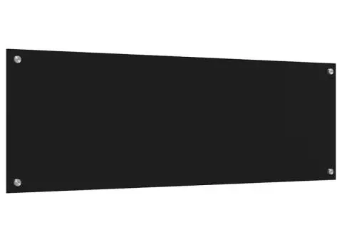 Contrablat bucătărie negru 120x40x0.6 cm sticlă securizată - 2/5