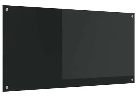 Contrablat bucătărie negru 120x60x0.6 cm sticlă securizată - 4/5