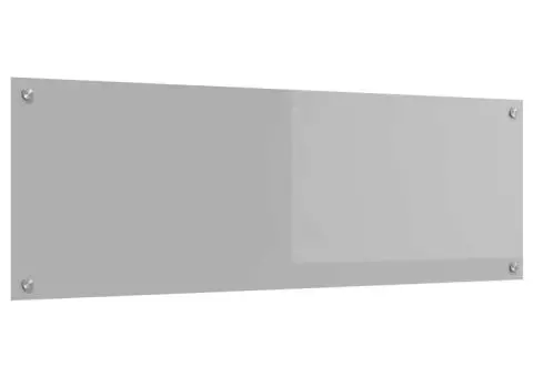 Contrablat bucătărie gri deschis 120x40x0.6cm sticlă securizată - 4/5