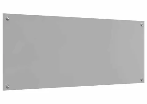 Backsplash de Bucătărie Gri Deschis 120x50x0,6 cm din Sticlă Temperată - 2/5