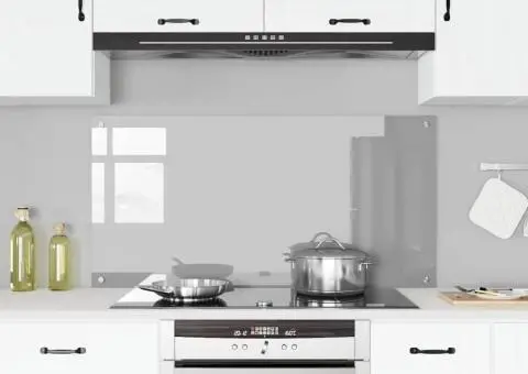 Contrablat bucătărie gri deschis 120x60x0.6cm sticlă securizată - 3/5