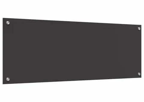 Contrablat bucătărie gri închis 110x40x0.6 cm sticlă securizată - 2/5