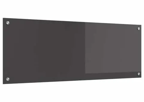 Contrablat bucătărie gri închis 110x40x0.6 cm sticlă securizată - 4/5