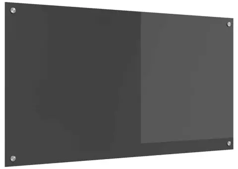 Contrablat bucătărie gri închis 110x60x0.6 cm sticlă securizată - 4/5