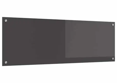 Contrablat bucătărie gri închis 120x40x0.6 cm sticlă securizată - 4/5
