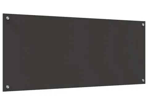 Contrablat bucătărie gri închis 120x50x0.6 cm sticlă securizată - 2/5