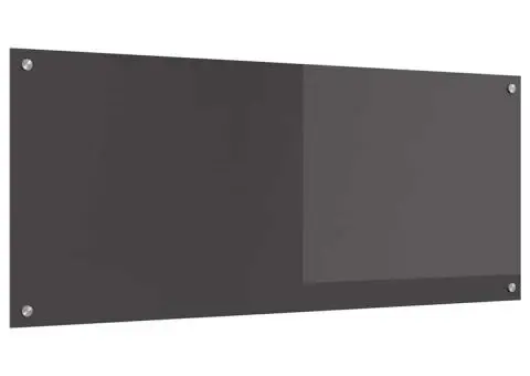 Contrablat bucătărie gri închis 120x50x0.6 cm sticlă securizată - 4/5
