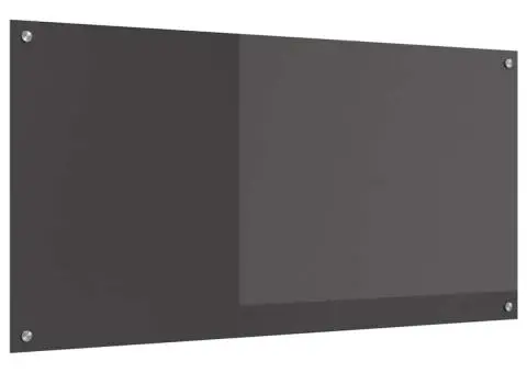 Contrablat bucătărie gri închis 120x60x0.6 cm sticlă securizată - 4/5