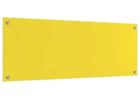 Contrablat bucătărie galben 110x40x0.6 cm sticlă securizată - 2/5