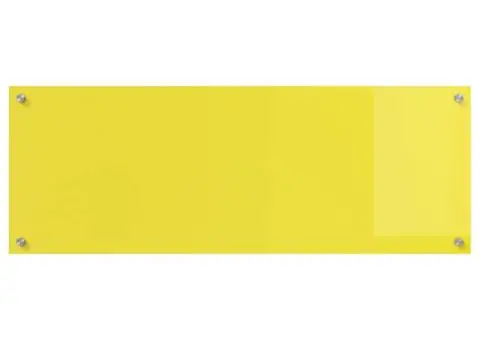 Contrablat bucătărie galben 110x40x0.6 cm sticlă securizată - 5/5