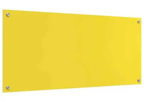 Contrablat bucătărie galben 110x50x0.6 cm sticlă securizată - 2/5